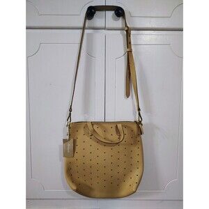 Madewell Mini Transport Perforated Leather Crossbody New Tan